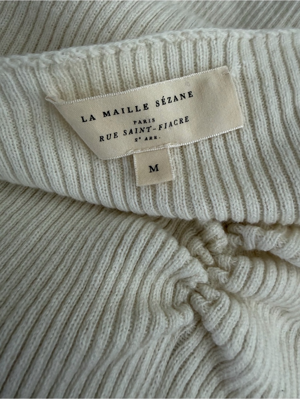 Sezane Ribbed Long Sleeve Bodysuit - Picture 6 of 7